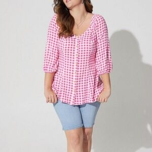 5/$20 Torrid Fit N Flare Slub Top 2